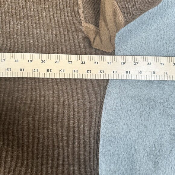 Kuhl ThermoKore 1/4 Zip Brown Pullover Mens Large Sweatshirt Vtg Y2K Size XL - Picture 10 of 14